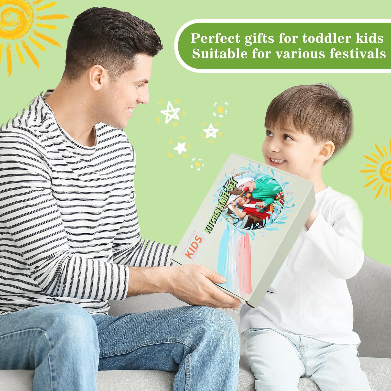 🥰13/17 Pcs Montessori kids knife set👩‍🍳🍴