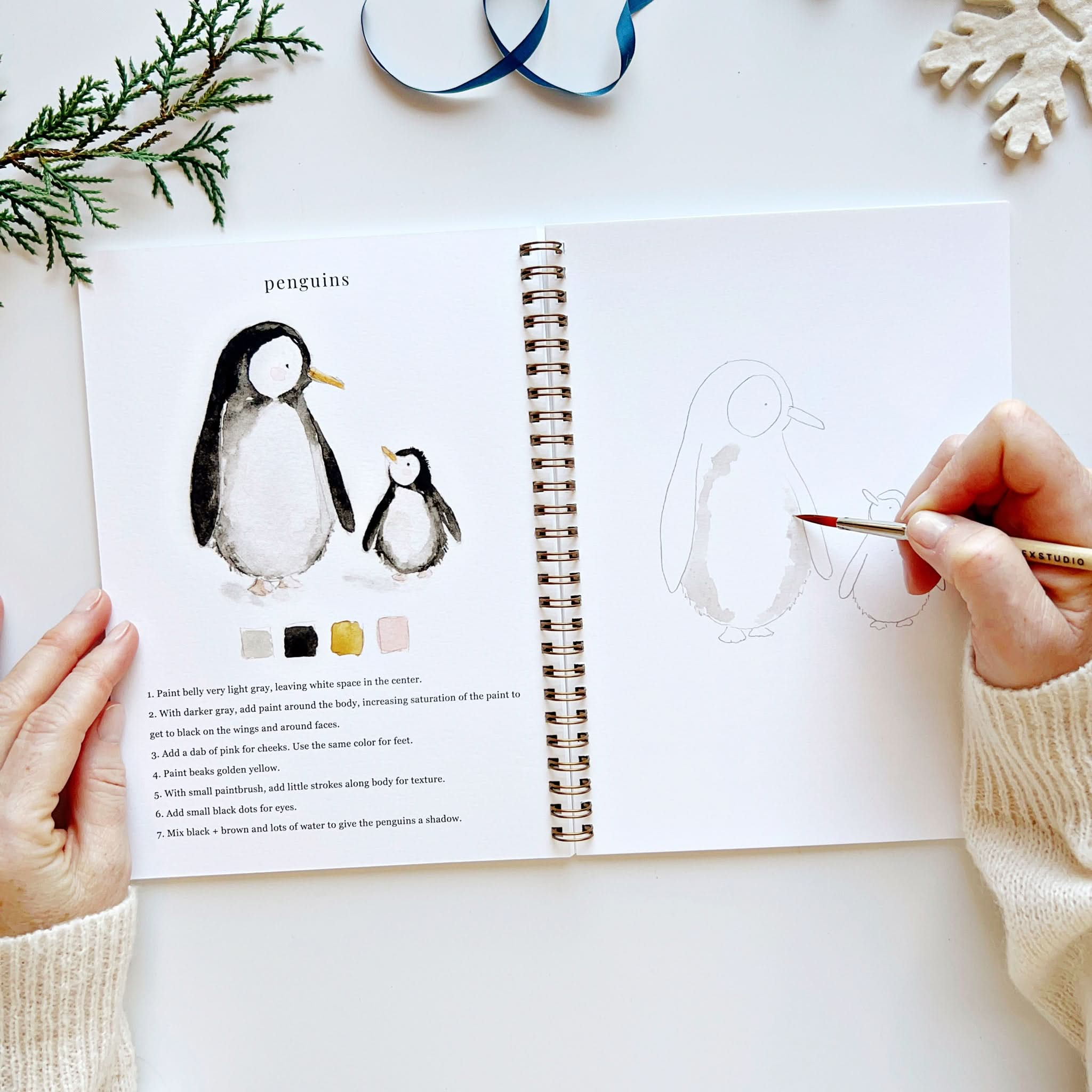 ❄️Winter Watercolor Workbook