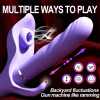 Telescopic Vibrator Clitoris Stimulator Vagina G-Spot Massager Silicone Dildo Masturbator