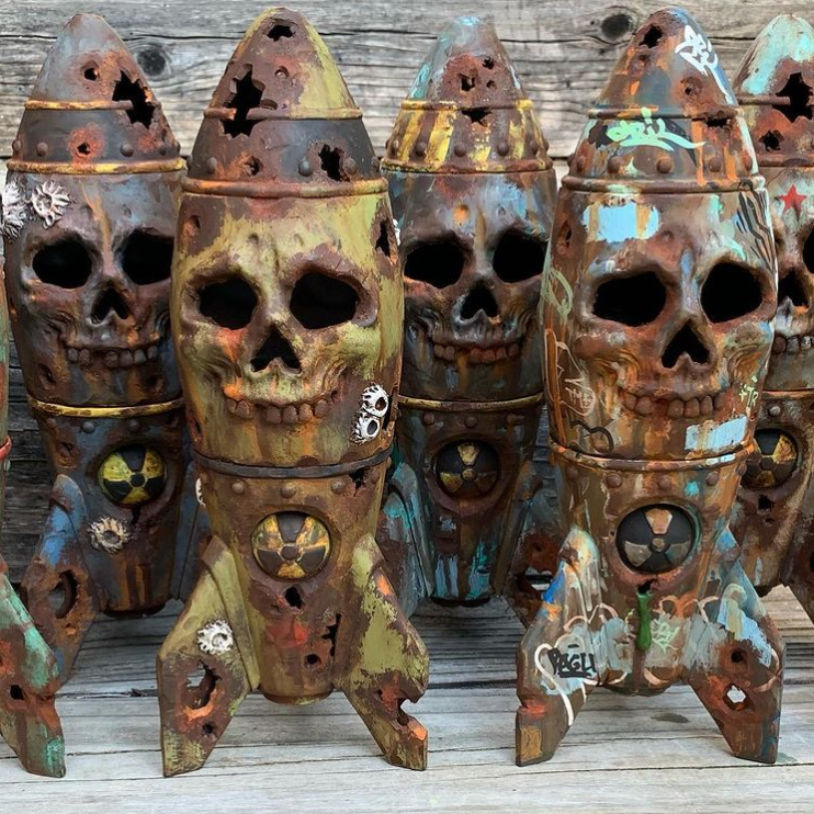 (🔥Early Halloween Promotions-48% OFF)The Skull Bomb - Small Nuclear Warhead Decor(BUY 2 GET FREE SHIPPING)