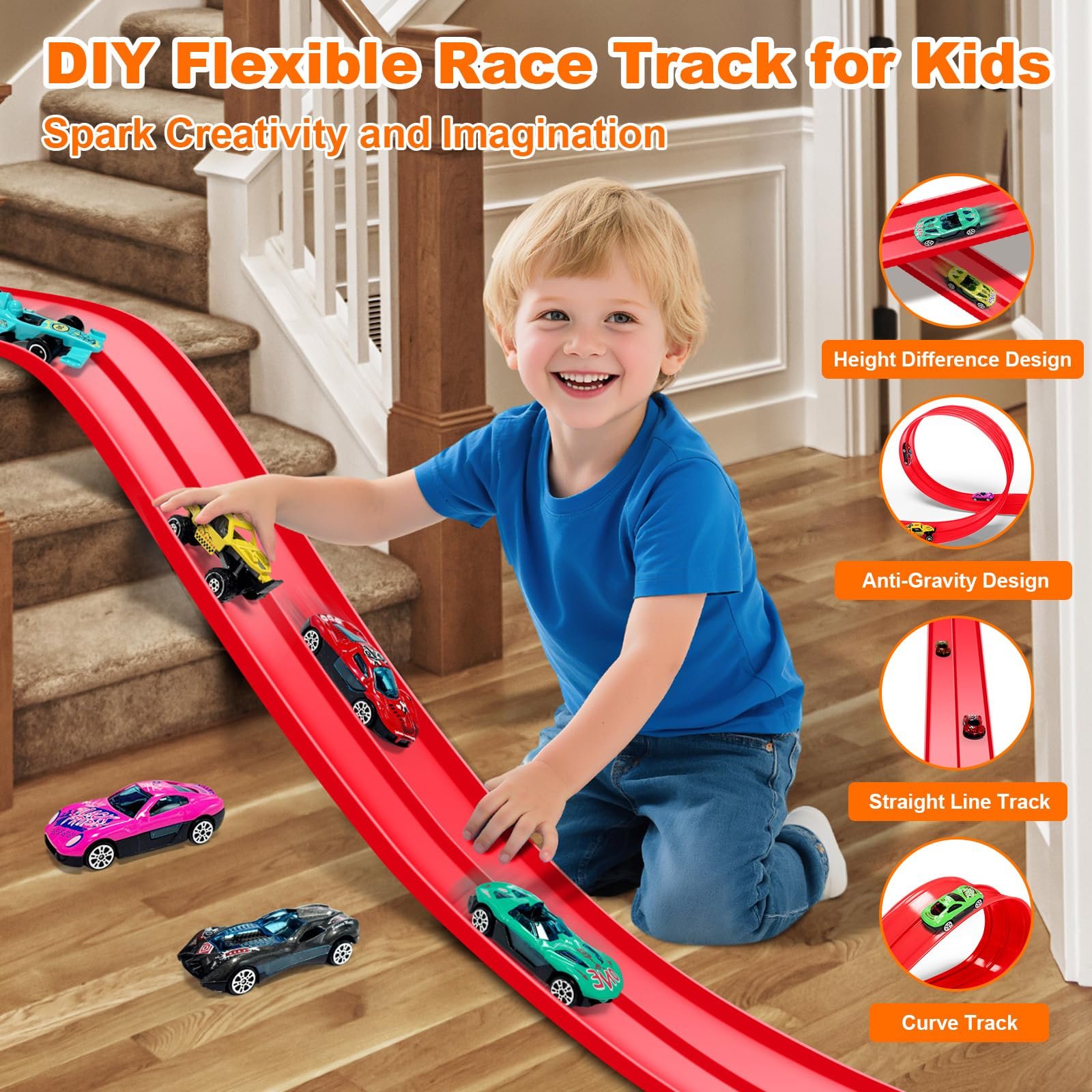 💥LAST DAY SALE 50% OFF💥DIY Flexible Racing Track Toy⚡BUY 2 FREE SHIPPING
