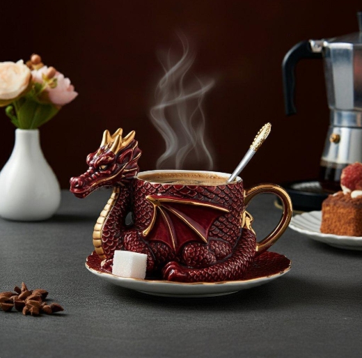 🔥LAST DAY 49% OFF - 🐉☕️Dragon Shaped Coffee Cup