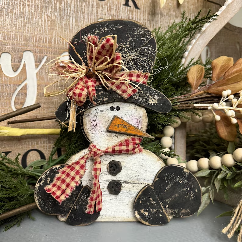 DIY Primitive Snowman Kit