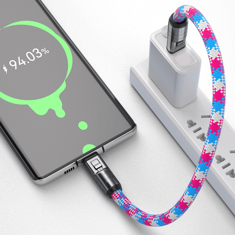 🔥Heißer Verkauf - 49% Rabatt⚡240W Lanyard Schnellladekabel mit Diebstahlsicherung