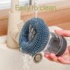 🔥(HOT SALE - 50% OFF) Soap Dispensing Palm Brush Storage Set With 2 PET Replacement Heads