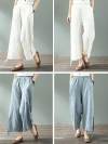 Go Weave Cotton & Linen Wide Leg Pant