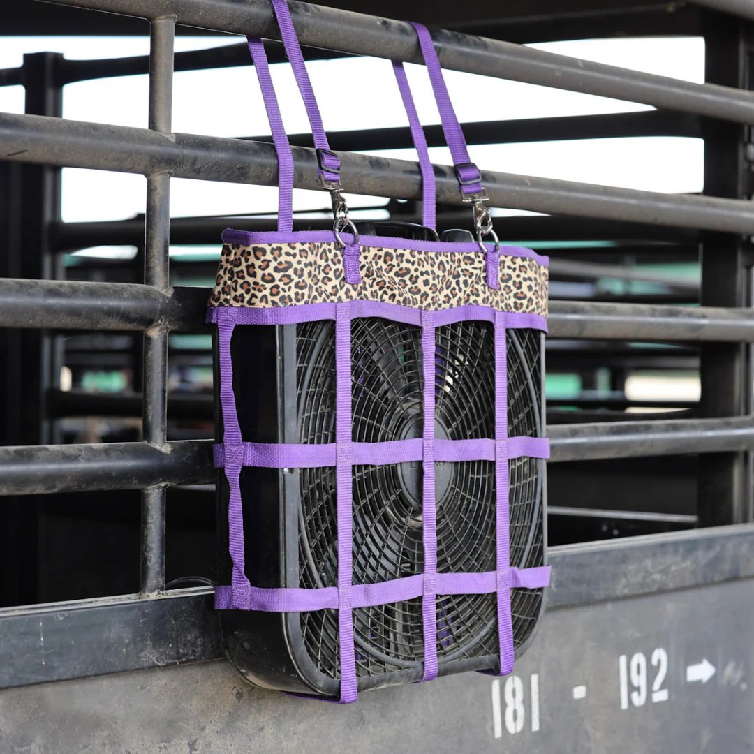 Heavy-Duty Stall Fan Holder with Adjustable Straps