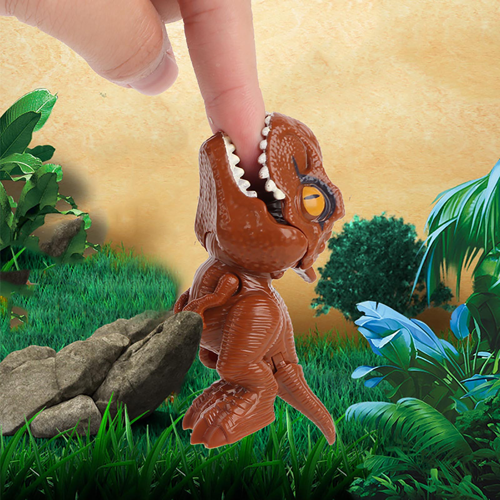 (Early Christmas Sale- 49% OFF) Finger Biting T-Rex Dinosaur Toy- Buy 5 Get 3 Free