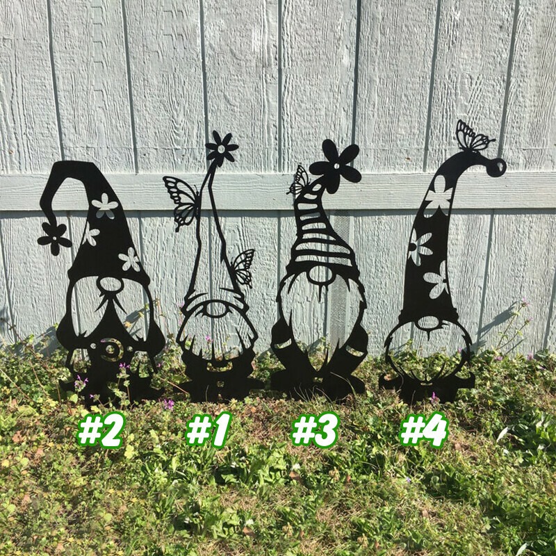 Last Day Promotion 48% OFF -  Steel Branch Gnomes Decoration