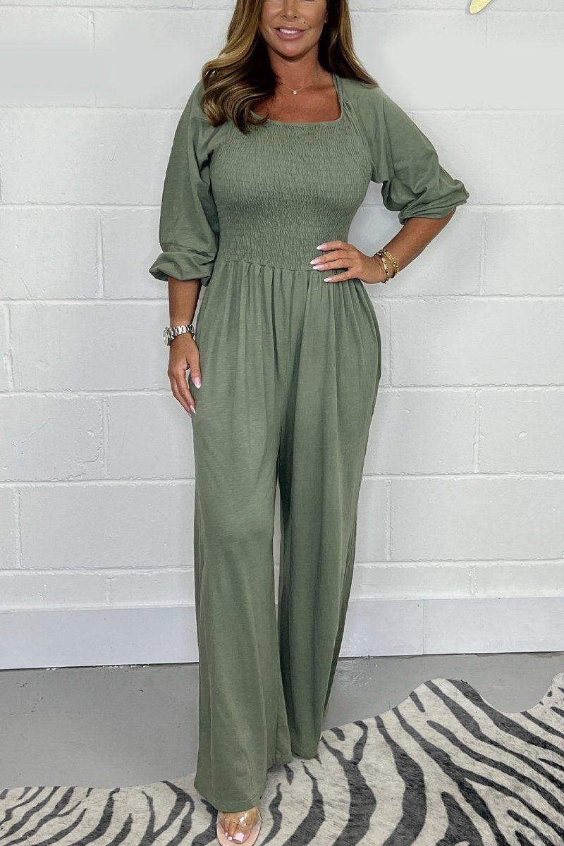 Casual Solid Color Jumpsuit (Buy 2 Free Shipping)