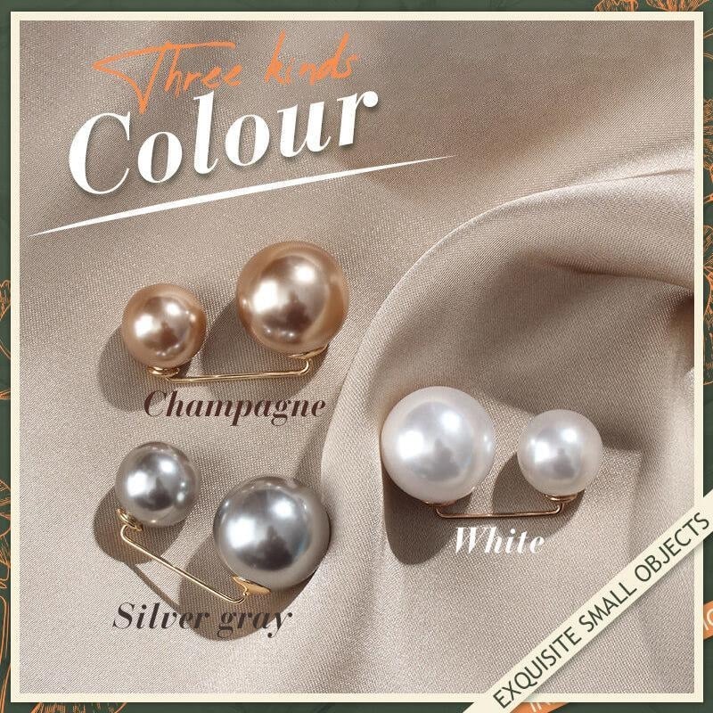 (🎄CHRISTMAS EARLY SALE-48% OFF) Fashion Clothes Double Pearl Pins(BUY 4 GET FREE SHIPPING)