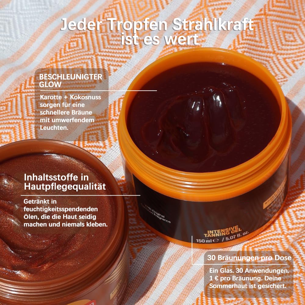 🔥Letzter Tag Verkauf 49% Rabatt  ✨Luxuriöses, goldschimmerndes Intensiv-Bräunungsgel