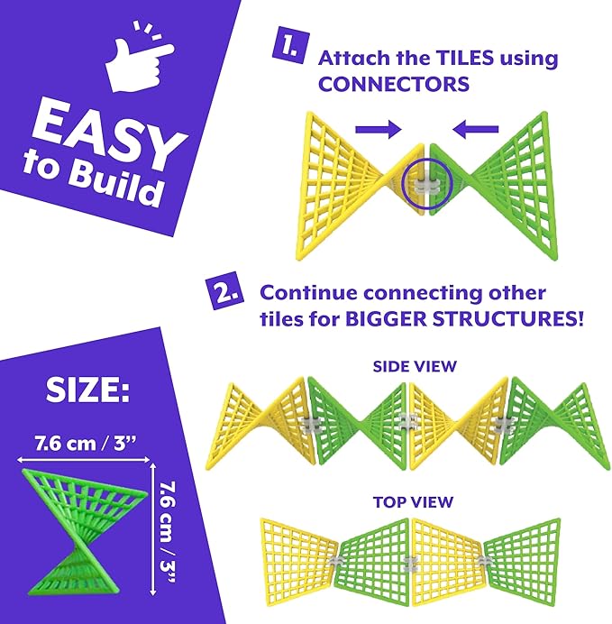 🔥Last Day Promotion 48% OFF-🎁-Hyperbolic Building Toy – Unlock Creativity with Mind-Bending Shapes!