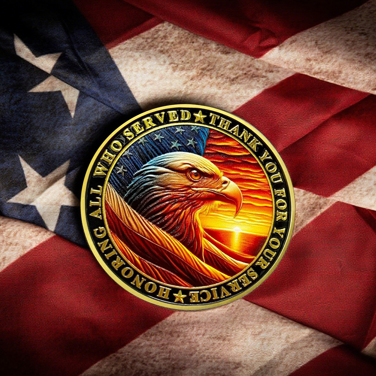 Military Challenge Coin - Veterans Soldiers Thank You Gifts