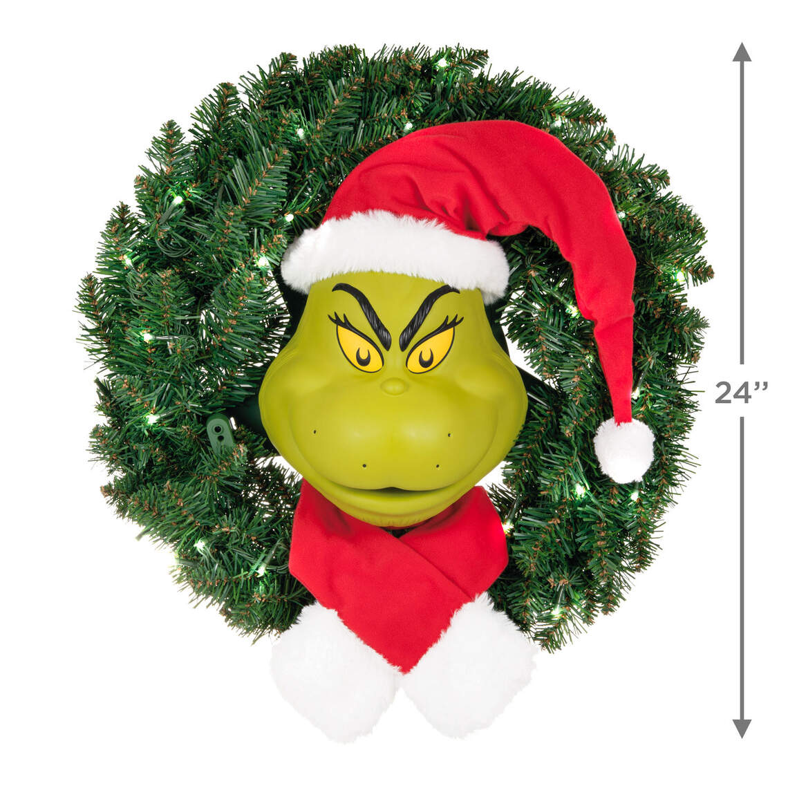 🔥Christmas Sales 50% OFF🎄The Grinch Animated Christmas Wreath 2024