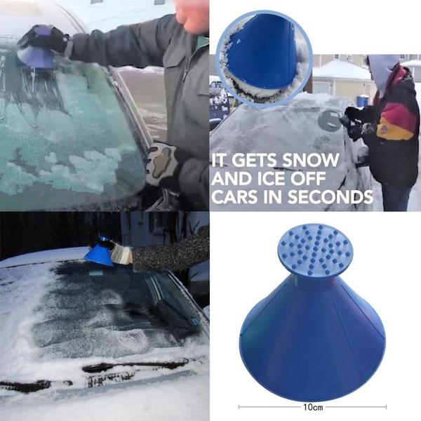 (🎅Early Xmas Sale - Buy 3 Get 2 Free) Cone-Shaped Windshield Ice Scraper