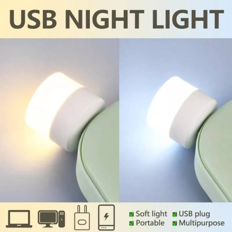 🔥🔥Buy more and get more-USB Mobile Small Round Light🔥