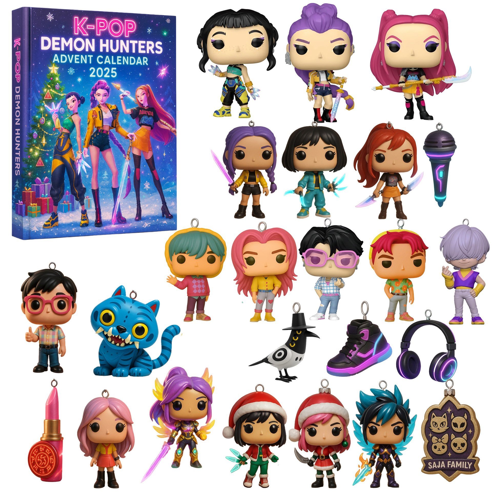 🔥Last Day 50% OFF -🎄Kpop Demon Hunters Advent Calendar 2025