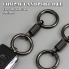 (🎄 Christmas Hot Sale - 49% OFF) 🔑Titanium Alloy Spring Double Ring Keychain - Buy 5 Get 5 Free