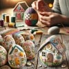 🥚Patchwork-Filz-Eierhaus DIY-Set