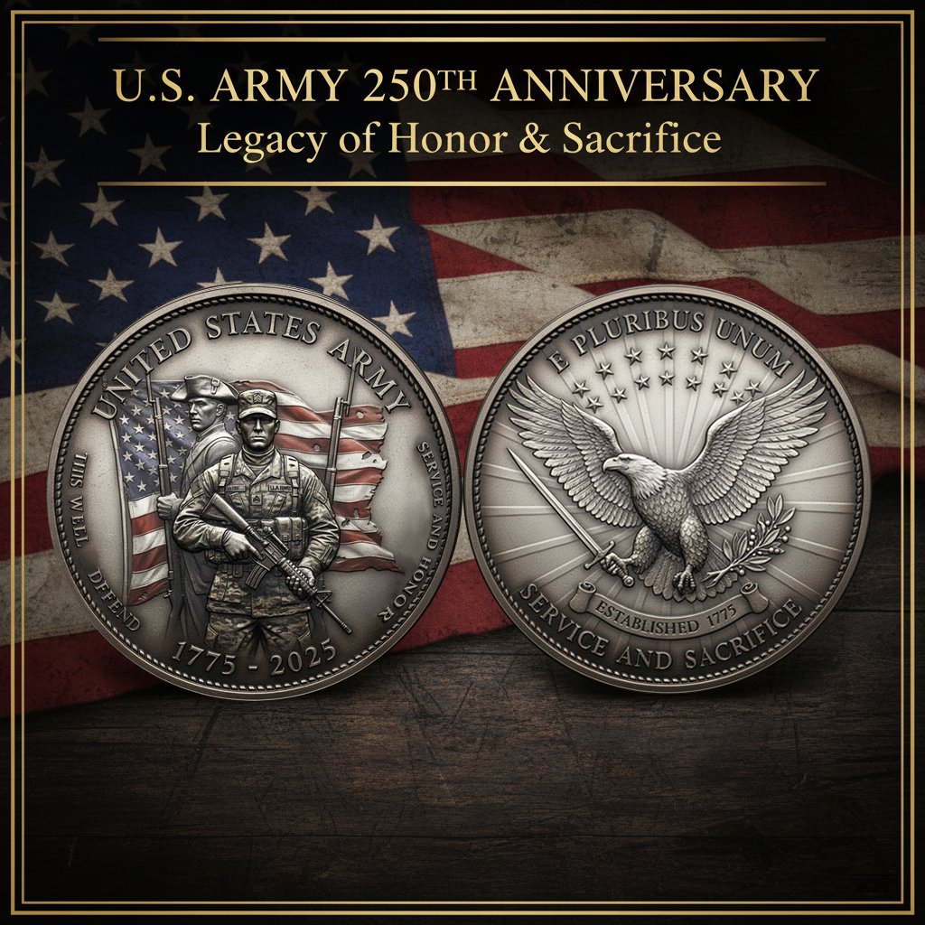 🏆Honoring 250 Years of Valor: The U.S. Army 250th Anniversary Commemorative Coin