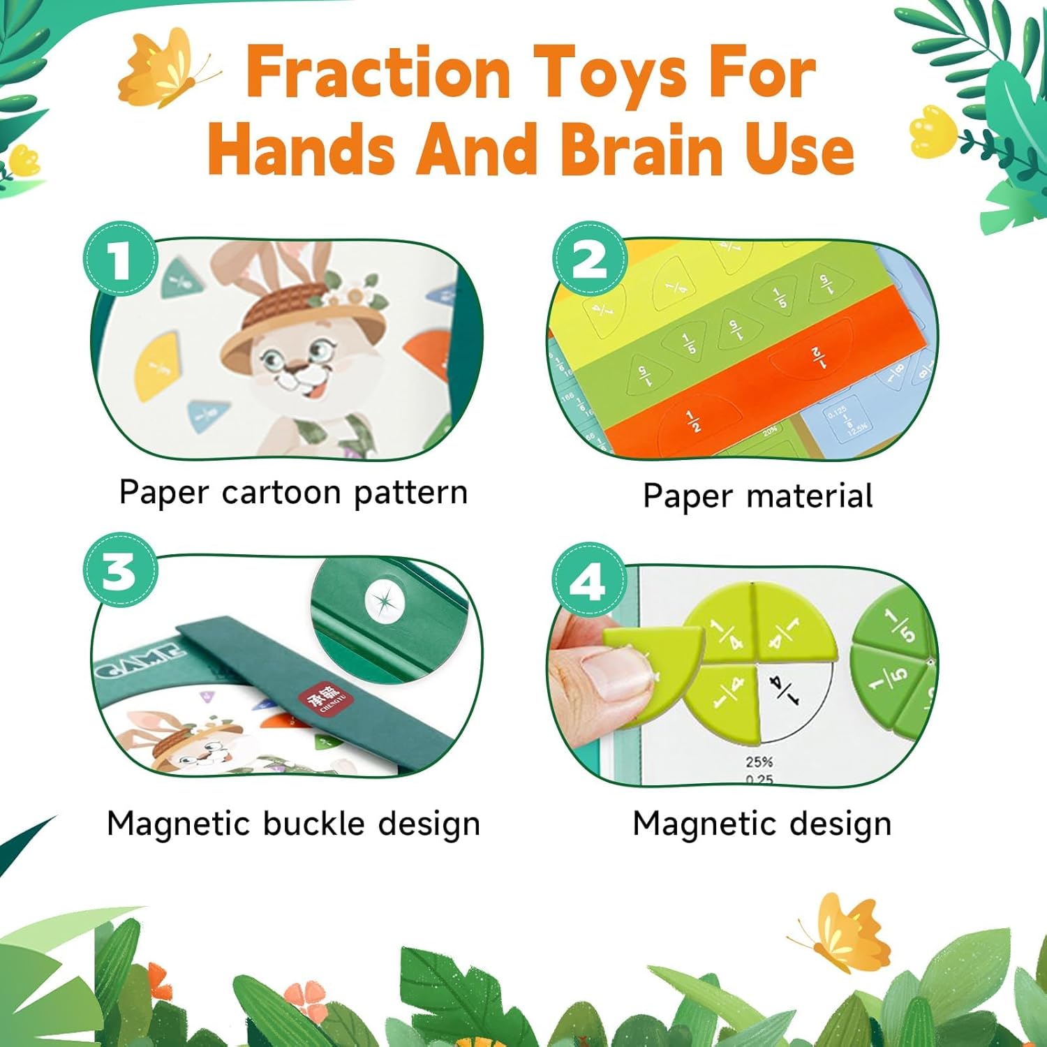🍂TikTok Fall Mega Sale🎉Magnetic Fraction Demonstration Book