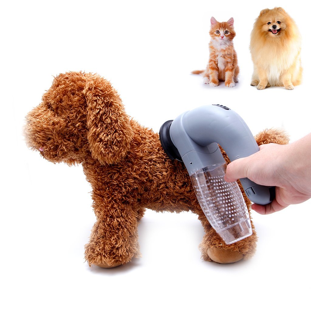 Shaoge Electric Pet Hair Fur Remover Shedding Grooming Brush Comb Vacuum Cleaner