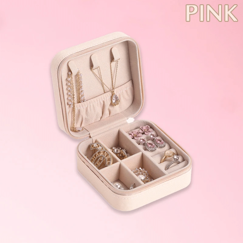 (New Year Hot Sale- 50% Off) Mini Portable Organizer Travel Display Storage Jewelry Box