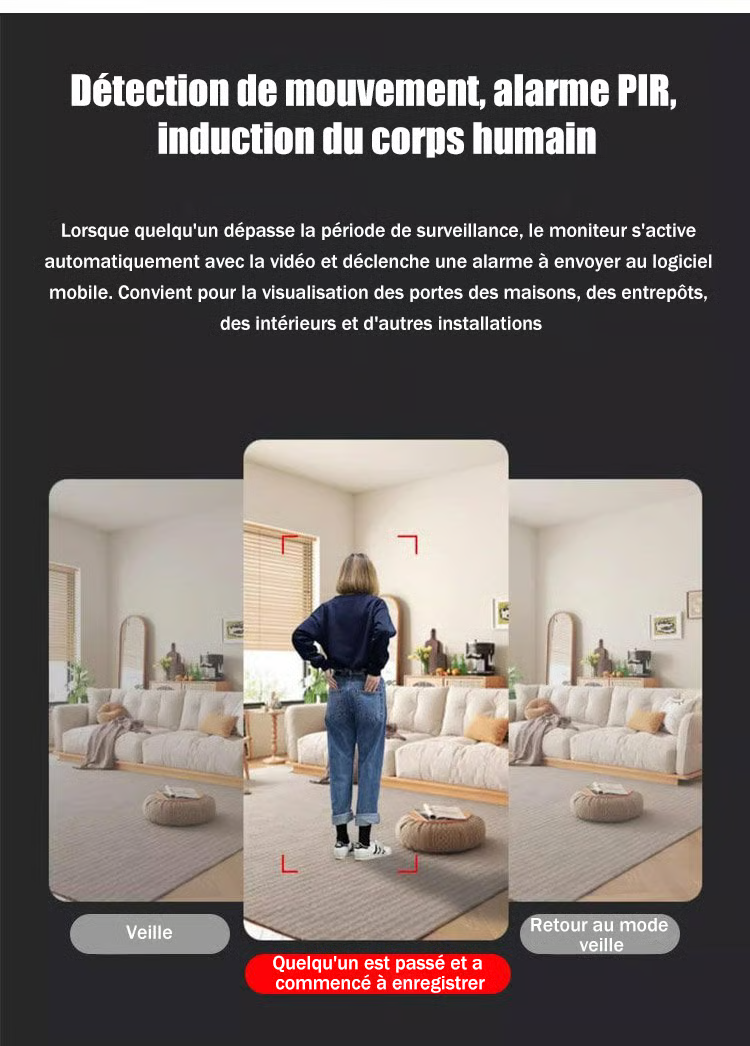 🔥 Dernier jour 49 % de réduction 📹 Mini caméra WiFi 5G HD (batterie interne)