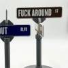 🔥Last Day Promotion - 60% OFF🎁🤣F Around/Find Out Street Sign Desk Decoration | Funny Desk Gift