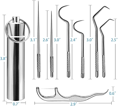 🔥(Last Day Promotion 50 OFF) - Stainless Steel Toothpick Set (7pcs)-Buy 3 Get 2 Free & Free Shipping