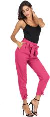 GRACE KARIN Womens Casual High Waist Pencil Pants with Bow-Knot Pockets for Work