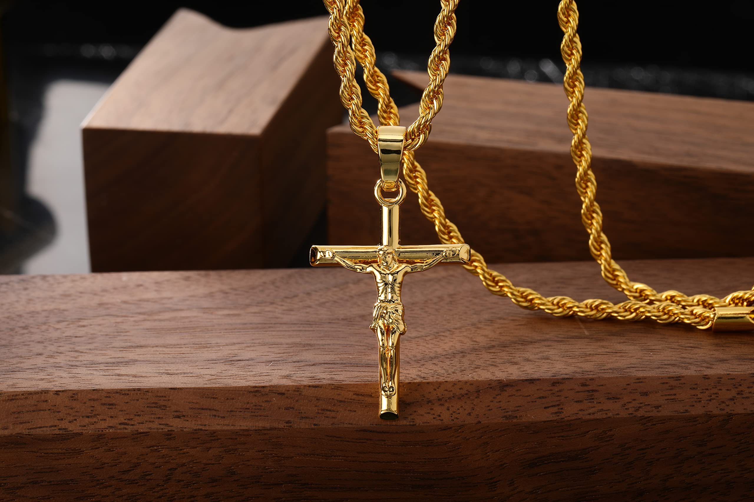 🔥Last Day Promotion 50% OFF🔥Crucifix Cross Pendant in Gold (BUY 2 FREE SHIPPING)