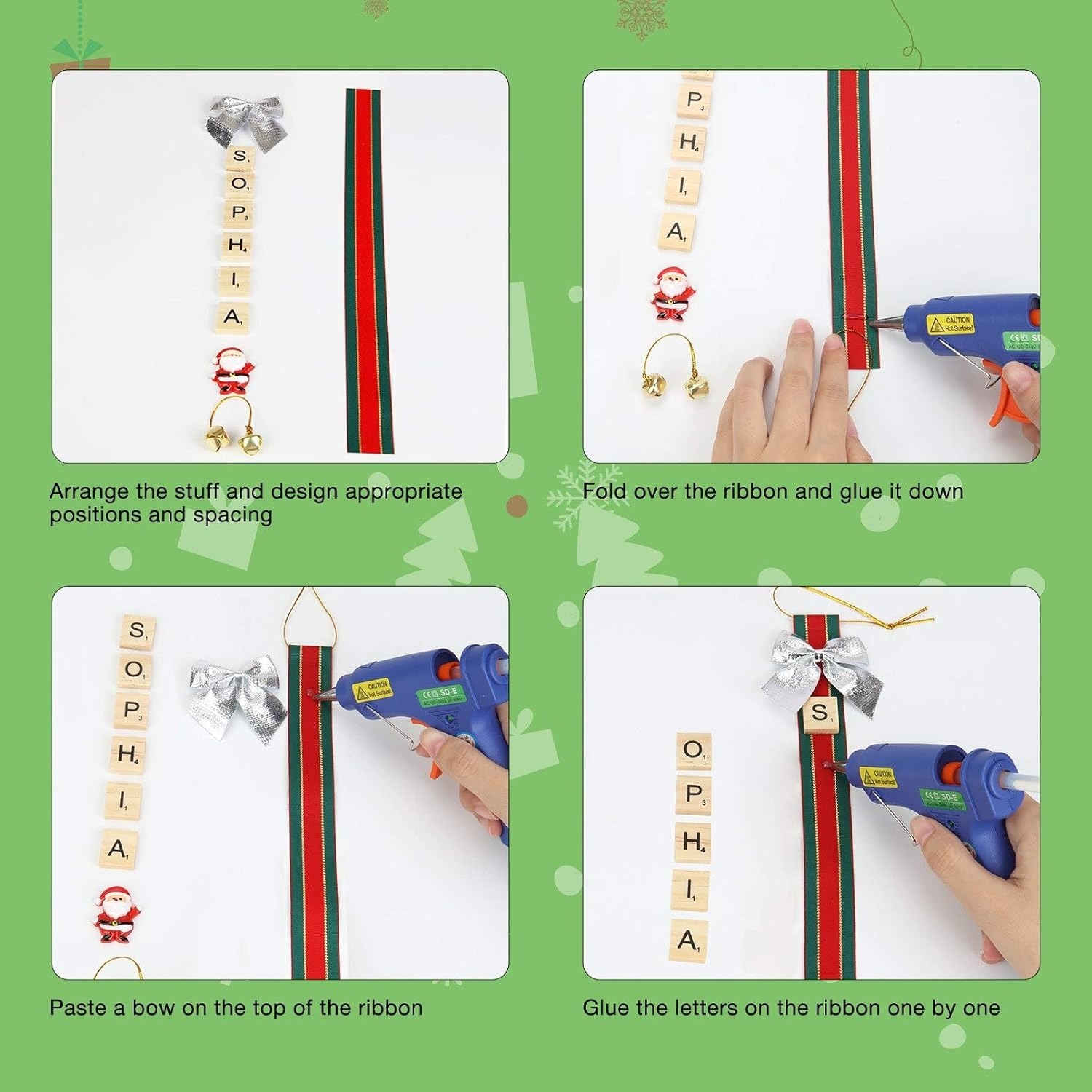 DIY Personalized Scrabble Ornaments Kit