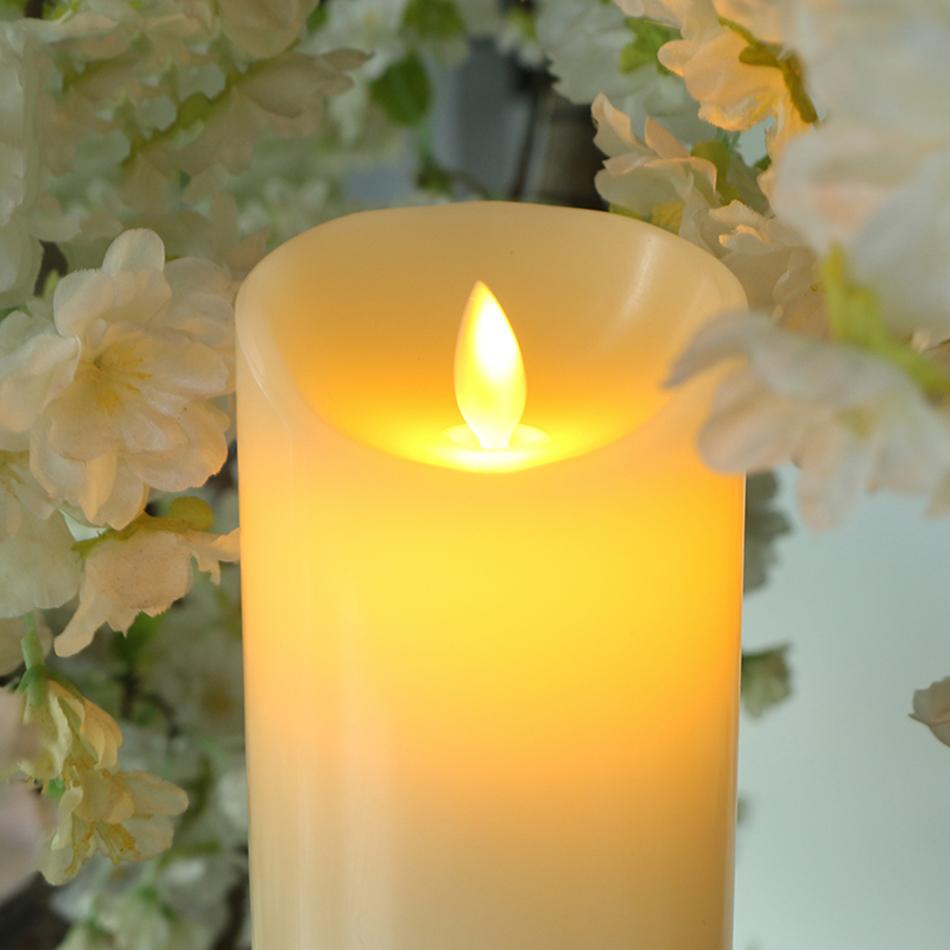 Black Friday Sale -Remote Control LED Ivory Color Pillar Candles with Timer