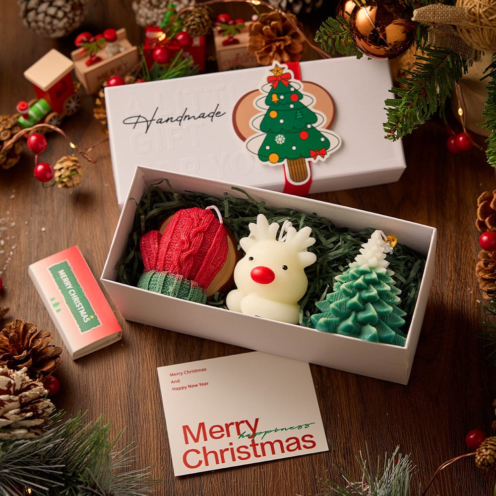 🎁TikTok Last Day Sale - 70% OFF🎅Christmas three-piece scented candle gift set🦌
