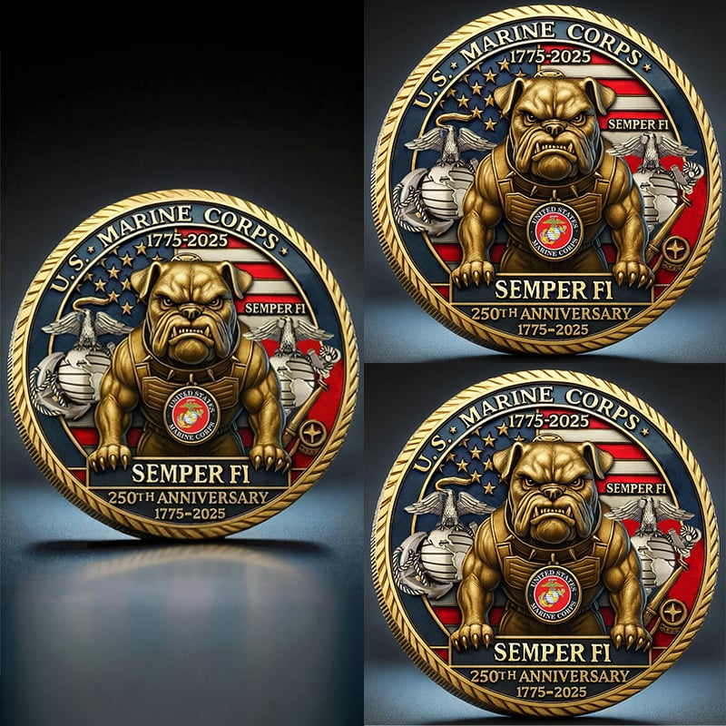 U.S. Marine Corps “Devil Dog” 250th Anniversary Commemorative Coin