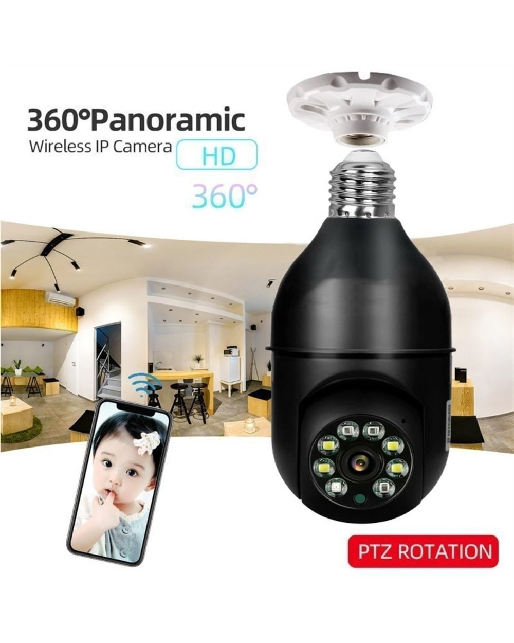 Summer Hot Sale 48% OFF - Wireless Wifi Light Bulb Camera Security Camera