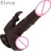 Black Suction Dildo Vibrator Female Masturbation Realistic Dildo - BP-12268