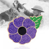 Limited Edition Remembrance Day Purple Poppy Badge