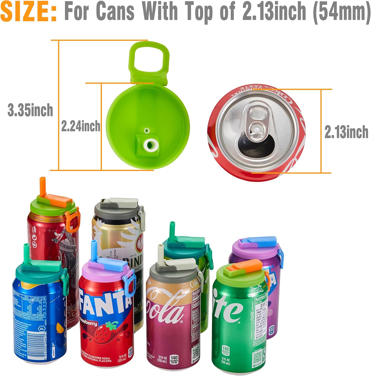 🔥Last Day Promotion 48% OFF-🎁-Straw Soda Can Lid (BUY 3 GET 2 FREE)