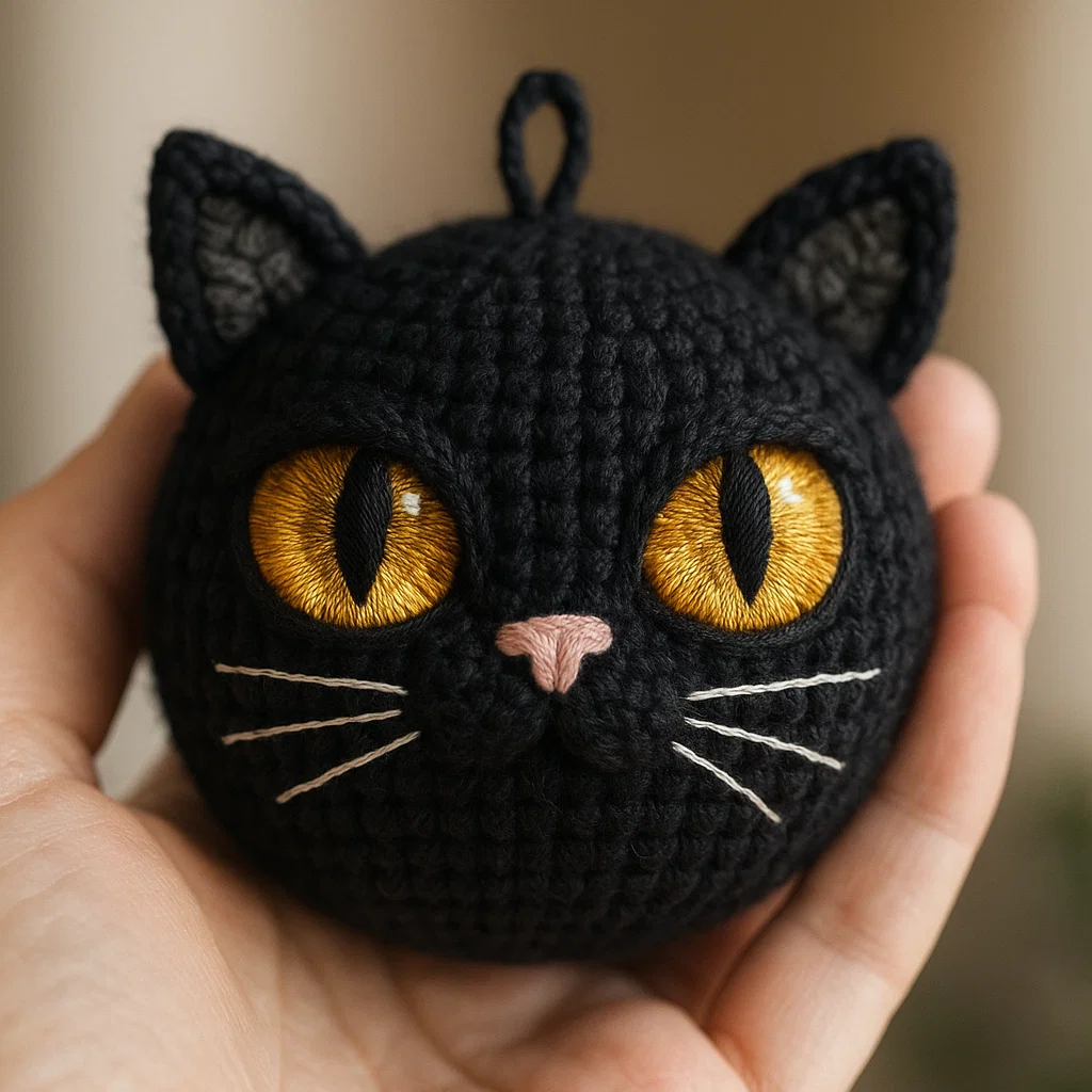 Crochet Black Cat Ornament Kit