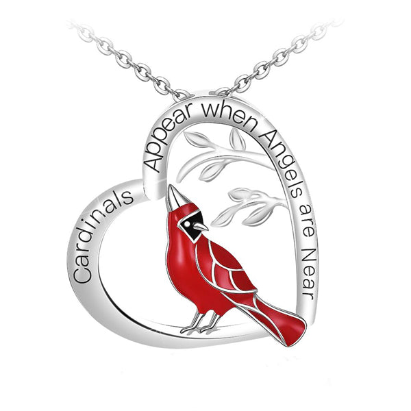 🔥Last Day Promotion 50% OFF🔥Cardinal Heart Pendant Necklace