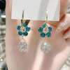 (⏰LAST DAY SALE--49% OFF)Fashion Flower Crystal Earrings-Buy 2 Get 1 Free Today