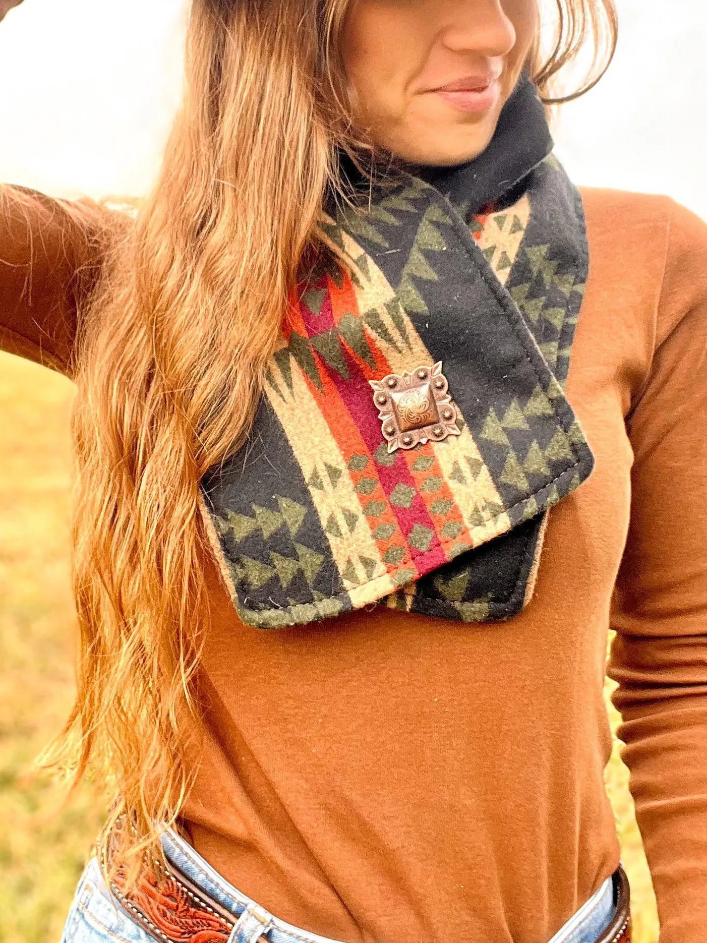 🎄TikTok Christmas Last Day Sale -70% OFF✨WESTERN COWBOY GREEN WARM NECK HOOD
