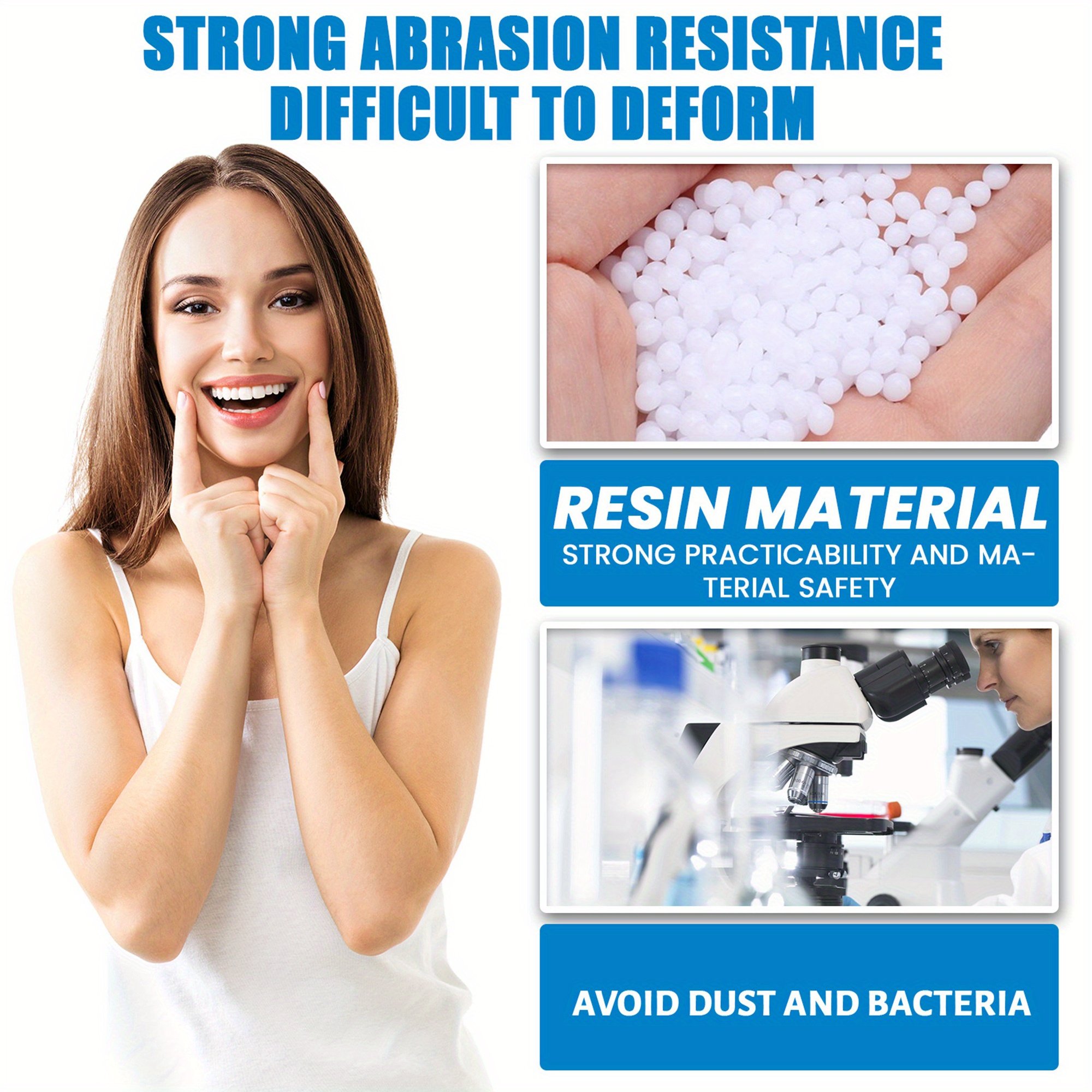 Clinclii™ Moldable False Teeth Restore Your Smile, Anytime. Anywhere