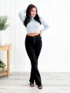 ❤️LETZTER TAG 50 % RABATT🔥Bootcut-Jeans mit mittelhohem Bund und Knopfleiste