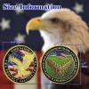 Military Veterans Challenge Coin - Your Nation Proudly Salutes You