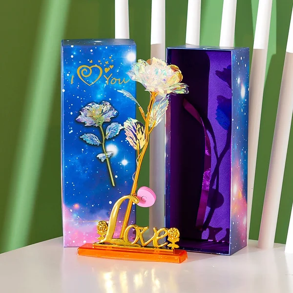 (💕Mother's Day Sale- 50% OFF) Limited Edition Galaxy Rose (With Stand and Gift Box)