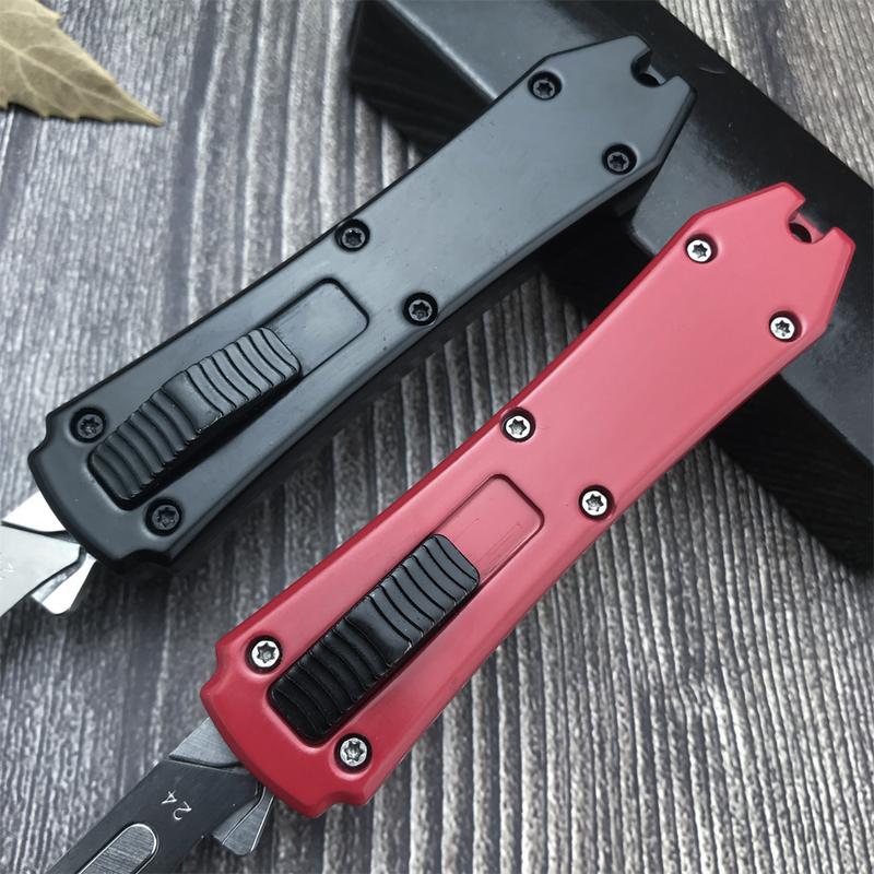 Utility EDC Pocket Retractable Box Cutter With Clip & Replacement Blades